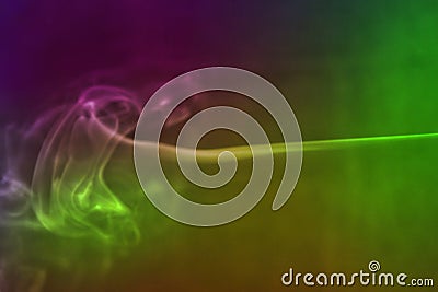 Colourful and swril smoke art photography Stock Photo