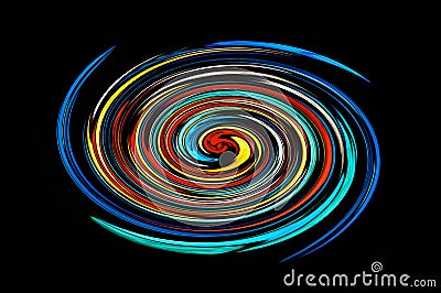 Colourful spiral Stock Photo