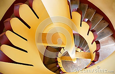 Colourful stair pattern abstract photography Stock Photo