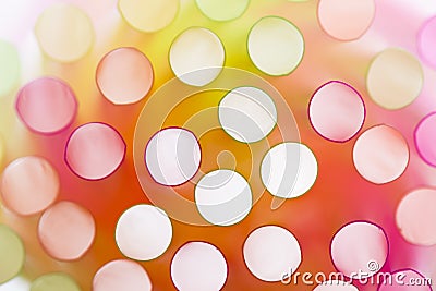 Colourful straws on a white background Stock Photo