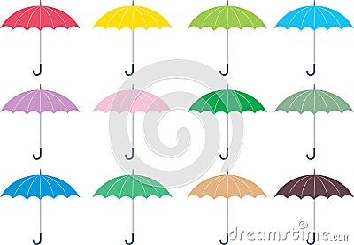 Colourful Umbrellas Stock Photo