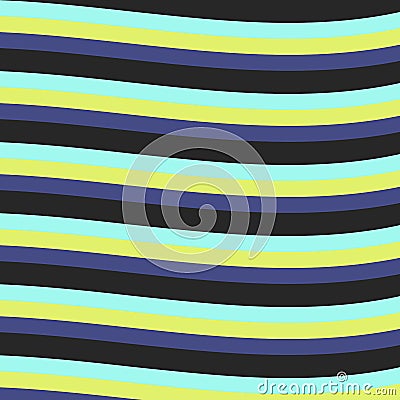 Colourful waves background illustration template Cartoon Illustration