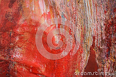 Colourful wild painting closeup acrylic paint Stock Photo