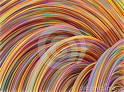 Colourful wires Stock Photo