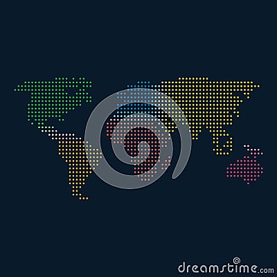 Colourful world Vector Illustration