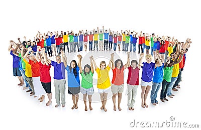 Colourful World United Together Community Concept Stock Photo