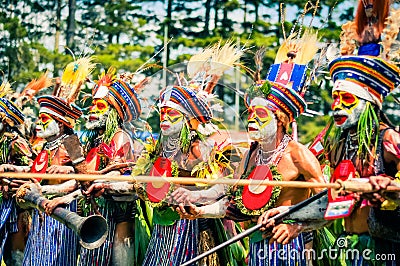 Colours in Papua New Guinea Editorial Stock Photo