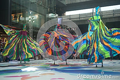 The Colours Street Show in Bangkok. Editorial Stock Photo