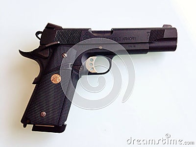 Colt MEU .45 ACP pistol Editorial Stock Photo