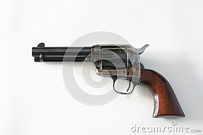 Colt .45 Pistol, Peacemaker Stock Photo