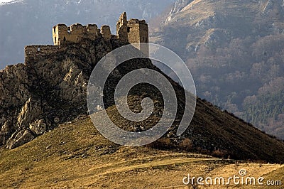 Coltesti fortress Stock Photo