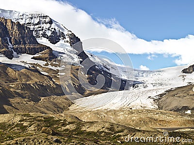 Columbia Ice field Glacier banff alberta canada Stock Photo