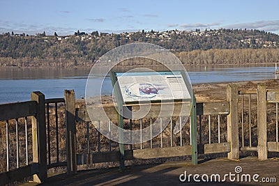 Columbia River and Oregon state parks. Stock Photo