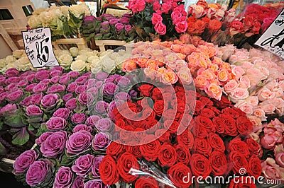 Columbia road flower market London , Uk Stock Photo