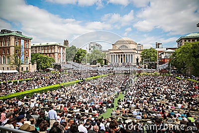 Columbia University Graduation Ceremony Editorial Stock Photo