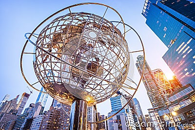 Columbus Circle in NYC, USA. Editorial Stock Photo