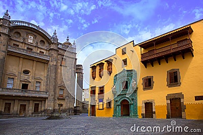 Columbus House Las Palmas Gran Canaria Stock Photo