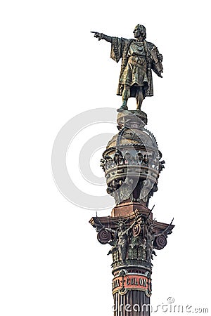 Columbus Monument, Barcelona Stock Photo