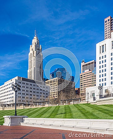 Columbus Ohio Skyline Stock Photo