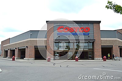 Costco Wholesale Corporation is a chain of membership-only warehouse clubs. Editorial Stock Photo