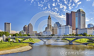 Columbus, Ohio Skyline Editorial Stock Photo