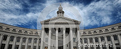Columns on Building Pavilion Showing Architecture Design and Decorative Structure Stock Photo