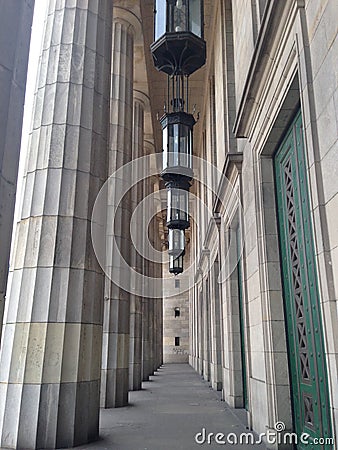 Columns of the University of Buenos Aires Stock Photo