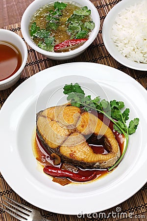 Com ca thu kho, vietnamese cuisine Stock Photo
