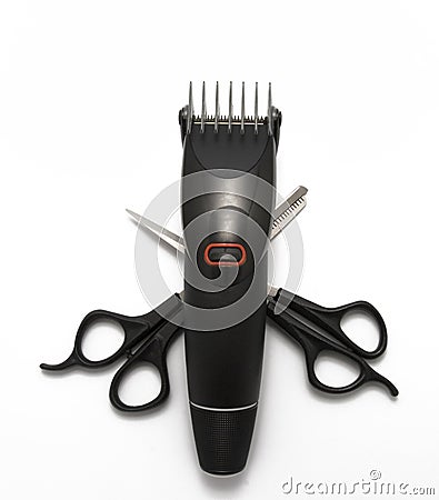 Comb and clipper Stock Photo