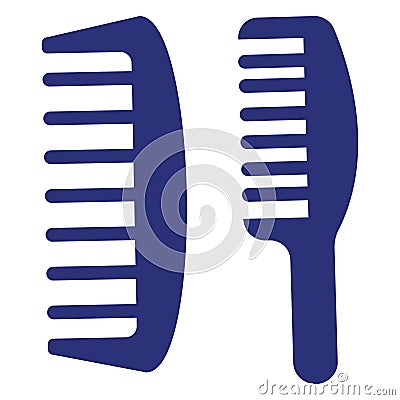 Comb, detangling comb Isolated Vector icon which can be easily modified or edited Vector Illustration