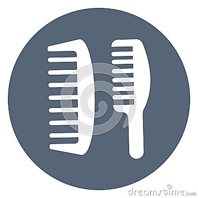 Comb, detangling comb Isolated Vector icon which can be easily modified or edited Vector Illustration