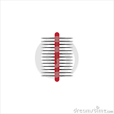 Comb icon logo design illustration template web logo modern Cartoon Illustration