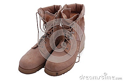 Combat boots Stock Photo