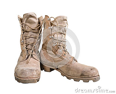 Combat boots Stock Photo