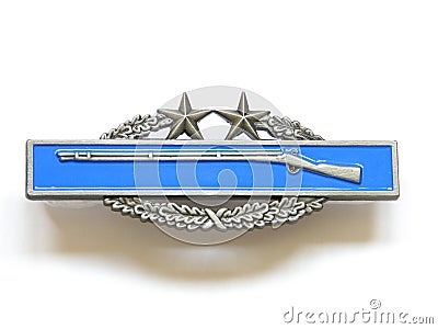 Combat infantry badge Stock Photo