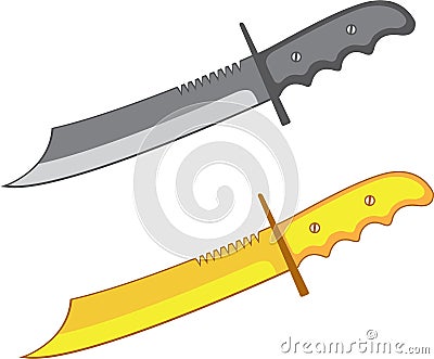 Combat Knife Vector Illustration