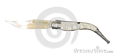 Knives isolated over white background Stock Photo
