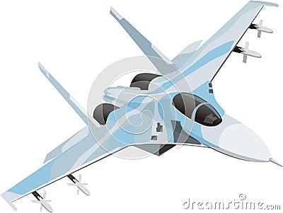 Combat plane Vector Illustration