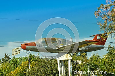 Combat Plane Malvinas War Memorial Editorial Stock Photo