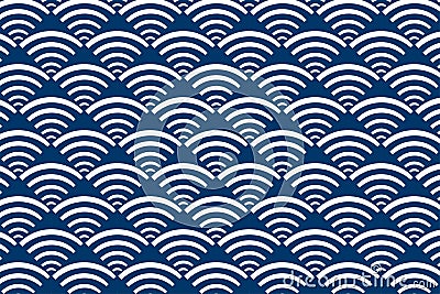 Combination of curve and square object make a seamless pattern Vector Illustration