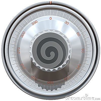 Combination Dial Cartoon Illustration