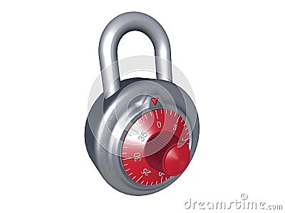 Combination Lock Stock Photo