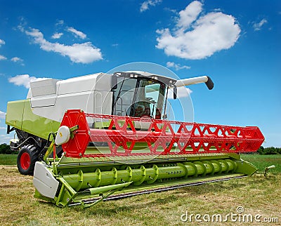 Combine harvester Stock Photo