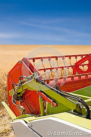 Combine harvester Stock Photo