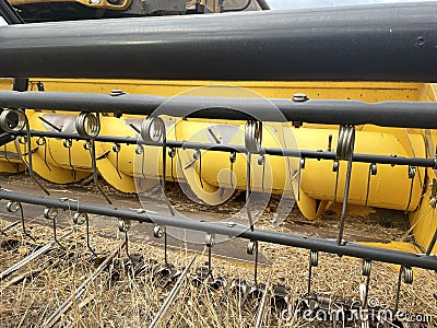 Combine Harvester agricultural equipment Stock Photo