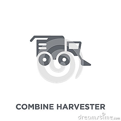 Combine harvester icon from Agriculture, Farming and Gardening c Vector Illustration