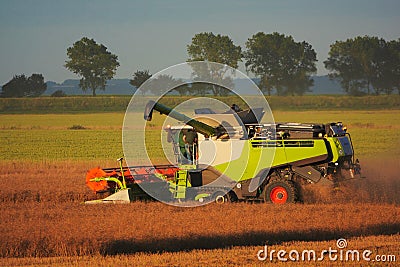 Rustic harvest scene in UK. Stock Photo