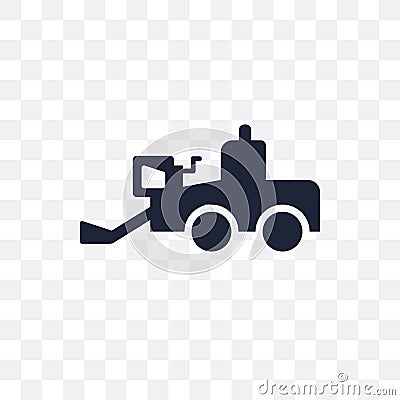 Combine harvester transparent icon. Combine harvester symbol design from Agriculture, Farming and Gardening collection. Vector Illustration