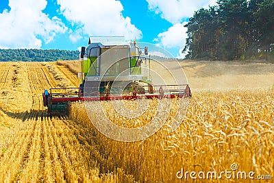 Combine harvester Stock Photo