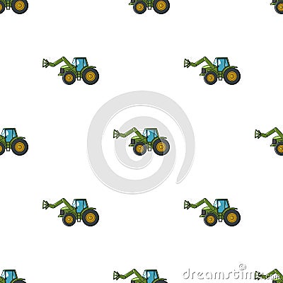 Combine with long hydraulic legs to capture the hay.Agricultural Machinery single icon in cartoon style vector symbol Vector Illustration